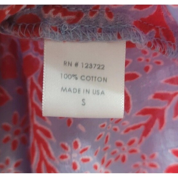 Xirena Cara Top In Tahiti Size Small Lightweight Floral Career Office Preppy - Picture 7 of 9